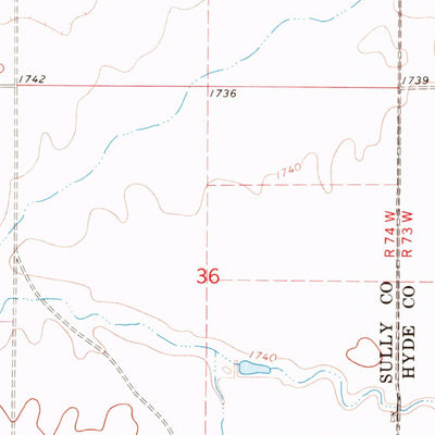 United States Geological Survey Harrold, SD (1968, 24000-Scale) digital map