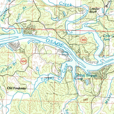 United States Geological Survey Harry S. Truman Reservoir, MO (1983, 100000-Scale) digital map