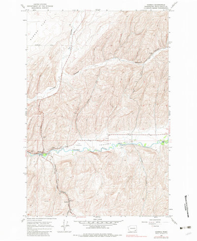 United States Geological Survey Harsha, WA (1967, 24000-Scale) digital map