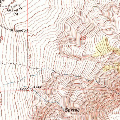 United States Geological Survey Hart Lake, OR (1967, 24000-Scale) digital map