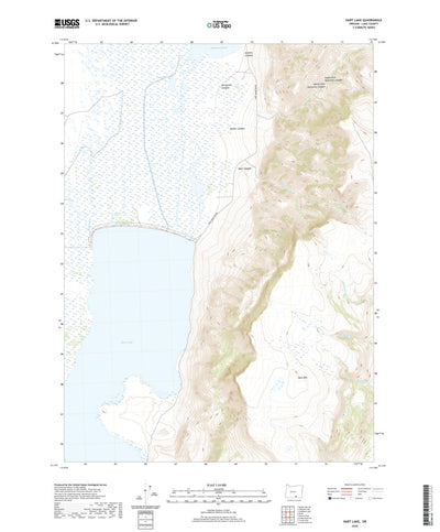 United States Geological Survey Hart Lake, OR (2020, 24000-Scale) digital map