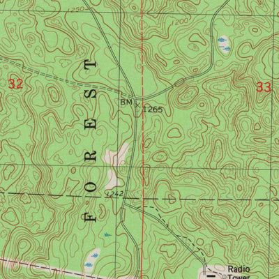 United States Geological Survey Hart Lake, WI (1984, 24000-Scale) digital map