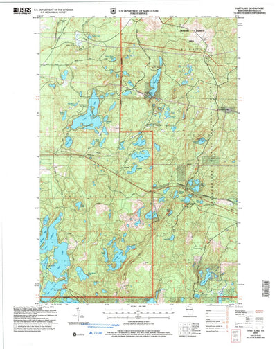United States Geological Survey Hart Lake, WI (2005, 24000-Scale) digital map