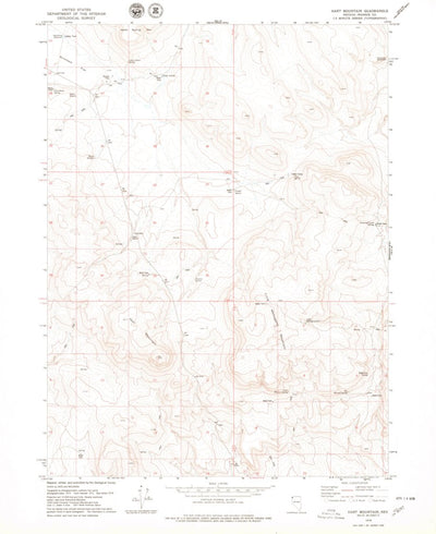 United States Geological Survey Hart Mountain, NV (1978, 24000-Scale) digital map