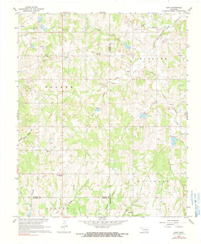 United States Geological Survey Hart, OK (1967, 24000-Scale) digital map