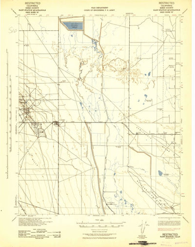 United States Geological Survey Hart Station, CA (1942, 62500-Scale) digital map