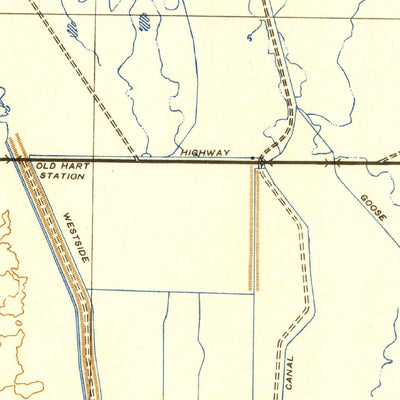 United States Geological Survey Hart Station, CA (1942, 62500-Scale) digital map