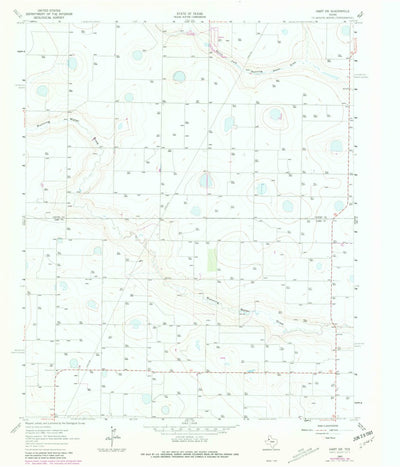 United States Geological Survey Hart SW, TX (1963, 24000-Scale) digital map