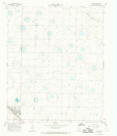 United States Geological Survey Hart, TX (1965, 24000-Scale) digital map