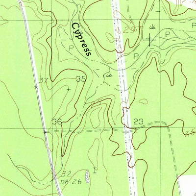 United States Geological Survey Hartburg, TX-LA (1984, 24000-Scale) digital map