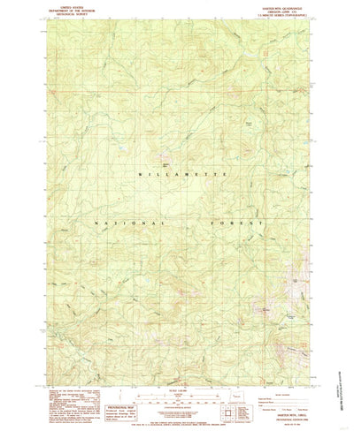 United States Geological Survey Harter Mountain, OR (1984, 24000-Scale) digital map