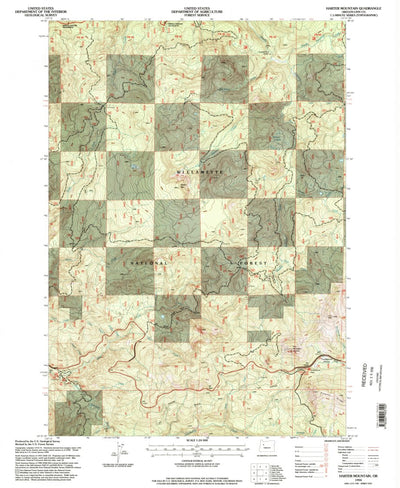 United States Geological Survey Harter Mountain, OR (1994, 24000-Scale) digital map