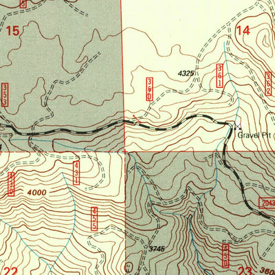 United States Geological Survey Harter Mountain, OR (1994, 24000-Scale) digital map