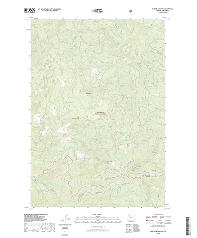 United States Geological Survey Harter Mountain, OR (2020, 24000-Scale) digital map