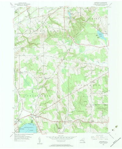United States Geological Survey Hartfield, NY (1954, 24000-Scale) digital map