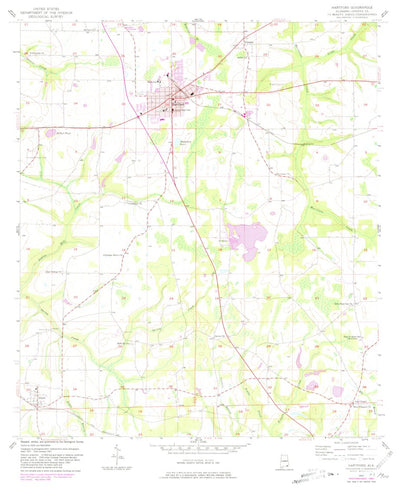 United States Geological Survey Hartford, AL (1957, 24000-Scale) digital map