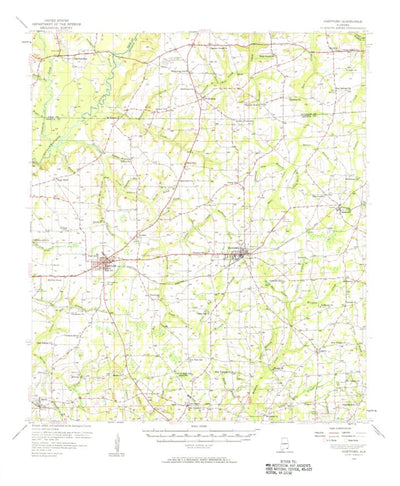 United States Geological Survey Hartford, AL (1957, 62500-Scale) digital map