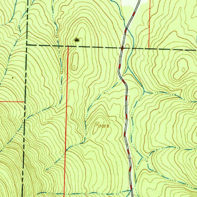 United States Geological Survey Hartford, AR-OK (1951, 24000-Scale) digital map
