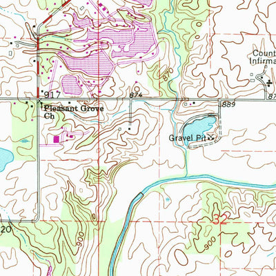United States Geological Survey Hartford City West, IN (1960, 24000-Scale) digital map