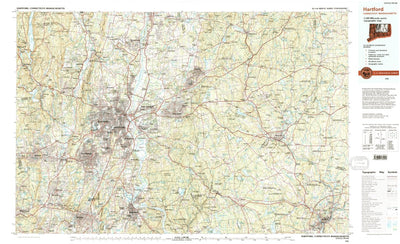 United States Geological Survey Hartford, CT-MA (1994, 100000-Scale) digital map