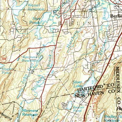 United States Geological Survey Hartford, CT-MA (1994, 100000-Scale) digital map