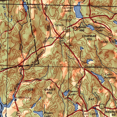 United States Geological Survey Hartford, CT-NY-NJ-MA (1947, 250000-Scale) digital map