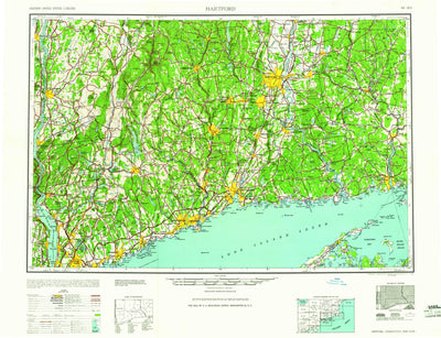 United States Geological Survey Hartford, CT-NY-NJ-MA (1961, 250000-Scale) digital map