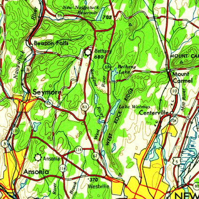 United States Geological Survey Hartford, CT-NY-NJ-MA (1961, 250000-Scale) digital map