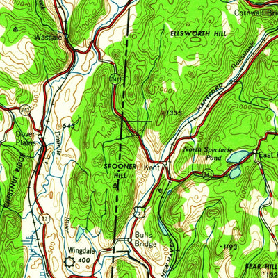 United States Geological Survey Hartford, CT-NY-NJ-MA (1961, 250000-Scale) digital map