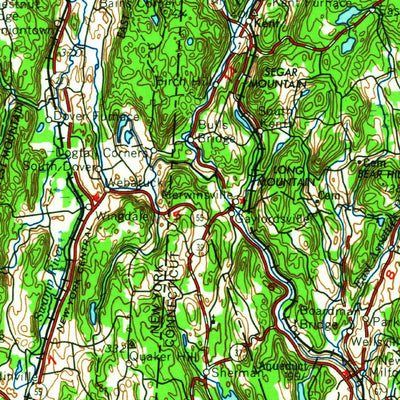 United States Geological Survey Hartford, CT-NY-NJ-MA (1965, 250000-Scale) digital map