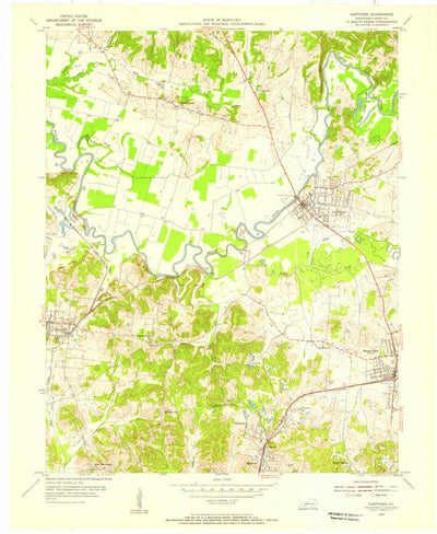 United States Geological Survey Hartford, KY (1954, 24000-Scale) digital map