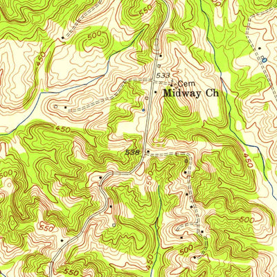 United States Geological Survey Hartford, KY (1954, 24000-Scale) digital map