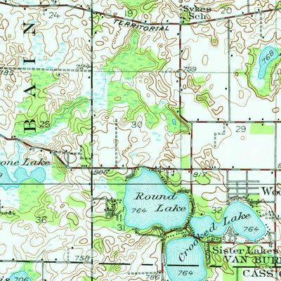 United States Geological Survey Hartford, MI (1927, 62500-Scale) digital map