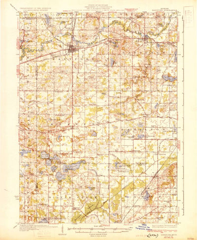 United States Geological Survey Hartford, MI (1931, 62500-Scale) digital map