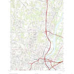 United States Geological Survey Hartford North, CT (2021, 24000-Scale) digital map