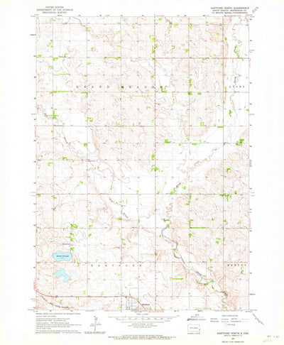 United States Geological Survey Hartford North, SD (1962, 24000-Scale) digital map