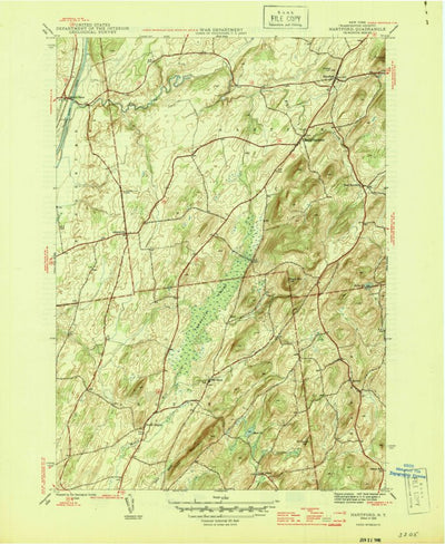 United States Geological Survey Hartford, NY (1944, 31680-Scale) digital map