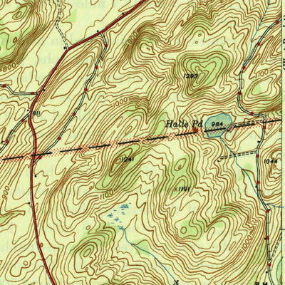 United States Geological Survey Hartford, NY (1944, 31680-Scale) digital map