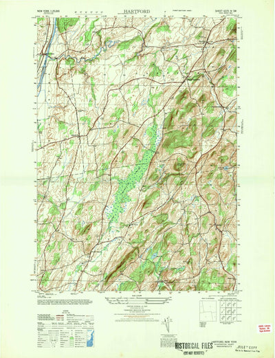 United States Geological Survey Hartford, NY (1947, 25000-Scale) digital map