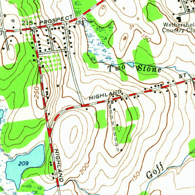 United States Geological Survey Hartford South, CT (1952, 24000-Scale) digital map