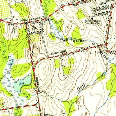 United States Geological Survey Hartford South, CT (1952, 31680-Scale) digital map