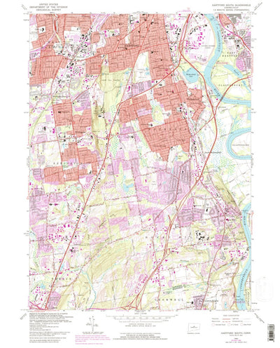 United States Geological Survey Hartford South, CT (1964, 24000-Scale) digital map