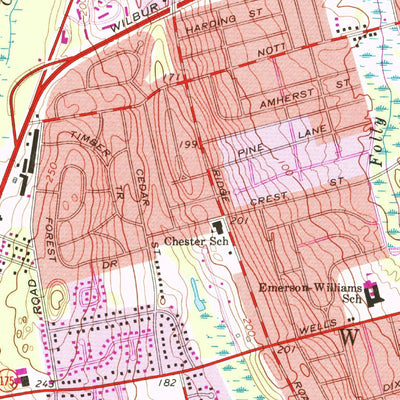 United States Geological Survey Hartford South, CT (1964, 24000-Scale) digital map