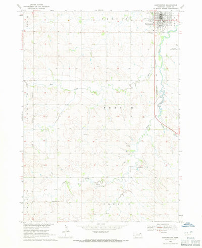 United States Geological Survey Hartington, NE (1968, 24000-Scale) digital map