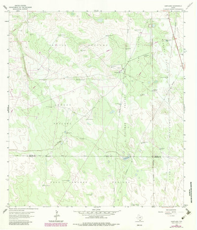 United States Geological Survey Hartland, TX (1963, 24000-Scale) digital map