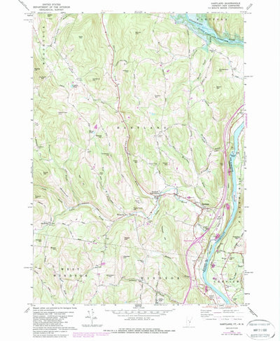 United States Geological Survey Hartland, VT-NH (1959, 24000-Scale) digital map