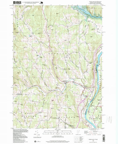 United States Geological Survey Hartland, VT-NH (1998, 24000-Scale) digital map