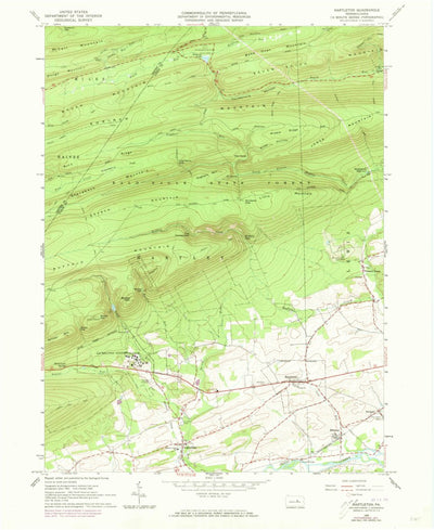 United States Geological Survey Hartleton, PA (1965, 24000-Scale) digital map