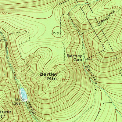 United States Geological Survey Hartleton, PA (1965, 24000-Scale) digital map