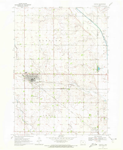 United States Geological Survey Hartley, IA (1970, 24000-Scale) digital map